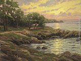 Sunset on Monterey Bay by Thomas Kinkade